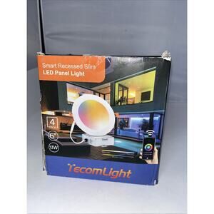 ✅Smart LED Recessed Lighting 6 inch WiFi+BLE Downlight 13W 4 Pack 16m colors